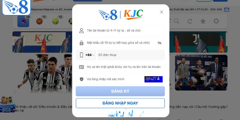 O8 – Trang BESTFIXEDMATCH Chính Thức Của O8 > Link Đăng Ký Mới Nhất 2026 6 Hướng dẫn chi tiết thao tác đăng ký O8 cho người mới