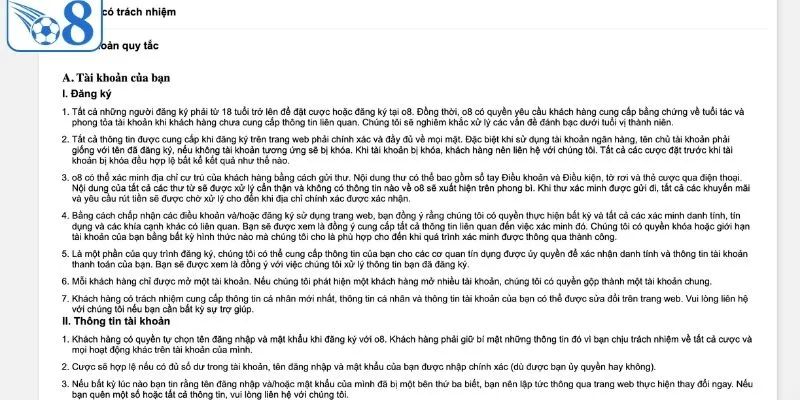 Hướng Dẫn Cách Đăng Ký O8 Nhanh Chóng Và An Toàn Nhất 1 Quy định đăng ký O8